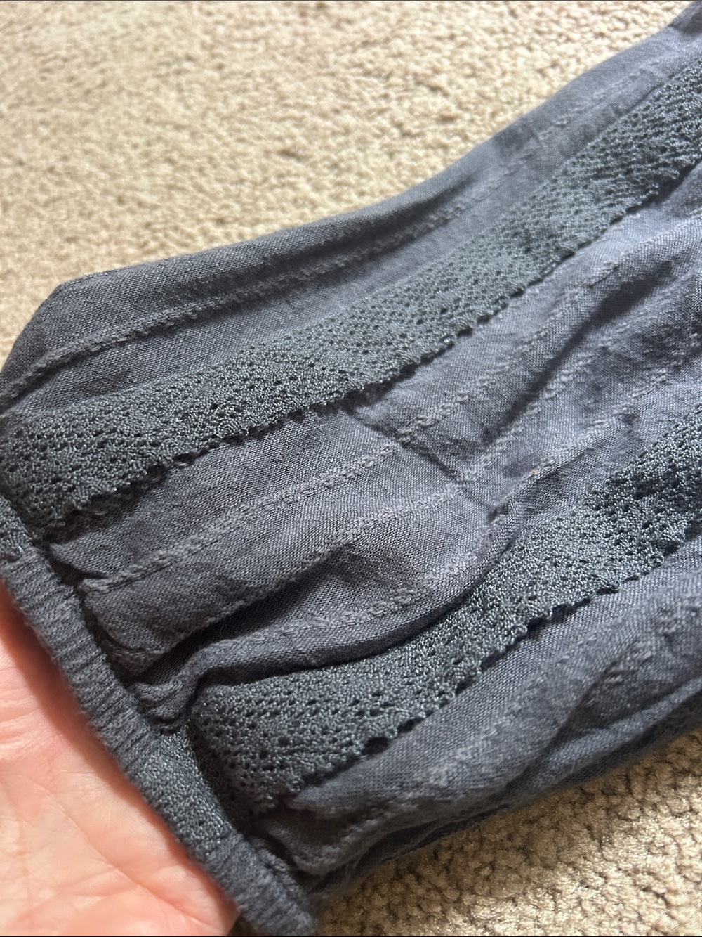 American Eagle Outfitters grey Tiered Two-Piece Skirt/top Set - Picture 6 of 7